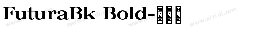 FuturaBk Bold字体转换